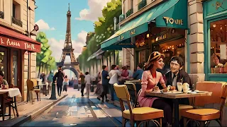 Paris Cafe  French For Relax Soft Jazz Piano Lofi Chill jazz hip Music Coffee  파리, 재즈 음악, 커피숍 ASMR