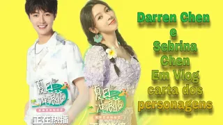 Darren Chen e Sebrina Chen em Vlog Tradução português