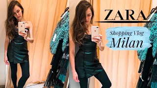 ВЕЧЕРНИЕ ПЛАТЬЯ ZARA 2019. НОВОГОДНИЕ ОБРАЗЫ. ШОППИНГ ВЛОГ ИЗ ИТАЛИИ