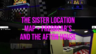 The Sister Location Map + The Afton house and Fredbear’s Family Diner (Bloxburg)