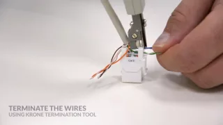 Cat. 6 Keystones installation - UTP 90°/180°