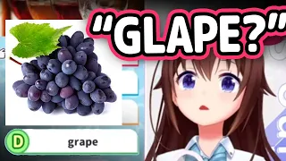 Sora Tries To Pronounce "GRAPE" in English But Ends Up Sounding Cute【Hololive】