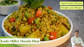 Kodo Millet Recipes | How To Make Millets Masala Rice | Lauki Chutney l Chef Sahajan