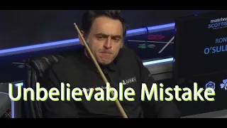 Ronnie O’Sullivan unbelievable mistake | Scottish Open Final