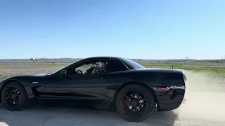 Fp black sti vs turbo c5 corvette