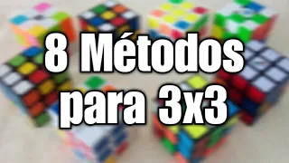 8 MÉTODOS para resolver el Cubo 3x3 (LBL, Waterman, ZZ y más)
