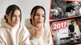 I REACT TO MY FIRST WORKOUT VIDEO FROM 4 YEARS AGO | Krissy Cela