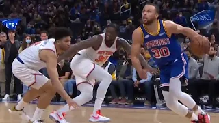 Steph Curry Turned Into Michael Jordan For A Second And Drops Randle With A Killer Hesi Move