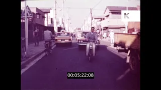 Scooter Ride Through 1960s Tokyo, Japan in HD from 16mm