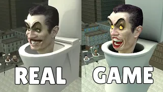 SKIBIDI TOILET EPISODES: REAL VS GAME! I RECREATED SKIBIDI TOILET EPISODES in Garry's Mod!