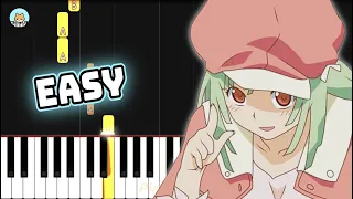 Bakemonogatari OP 4 - "Renai Circulation" - EASY Piano Tutorial & Sheet Music