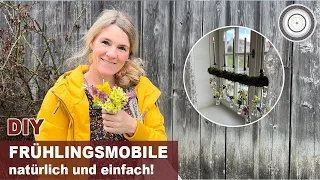 DIY - BESONDERE FRÜHLINGSDEKO ZUM HÄNGEN, FRÜHLINGSMOBILE GANZ EINFACH