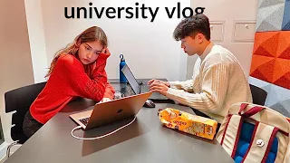 Uni vlog | studying with friends, deadlines, early mornings