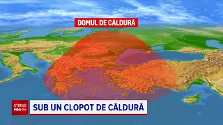 „Domul de căldură”, aflat deasupra Balcanilor, afectează România. Ne aşteaptă încă trei zile de foc