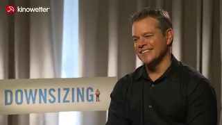 Interview Matt Damon DOWNSIZING