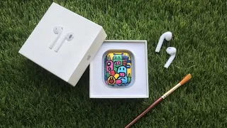 surprising my friend with custom Airpods