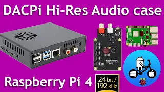 Raspberry Pi 4 Hi-res Audio Case. Moode Audio test.