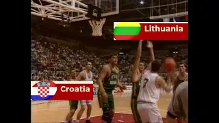 CROATIA vs LITHUANIA / 1992 European Olympic Qualifying Tournament