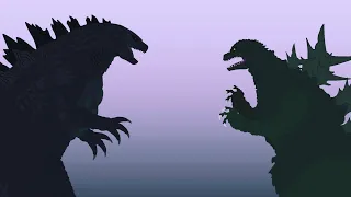 Godzilla Minus One vs Legendary Godzilla Part 1 Stick Nodes Animation