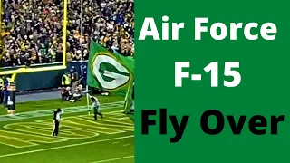 Packer Game Flyover Air Force F 15’s