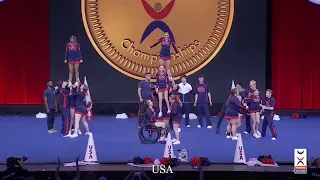 Team USA Adaptive Abilities Co-Ed Advanced ICU World Cheerleading Championships 2022