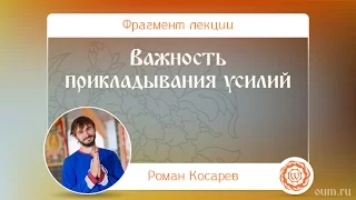 Важность прикладывания усилий. Роман Косарев