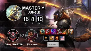 Jungle Master Yi vs Graves - LOL NA Grandmaster Season 11 Patch 11.18