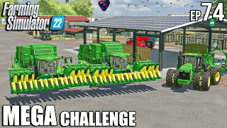 Harvesting 165.000L of COTTON with JOHN DEERES | MEGA Challenge | Farming Simulator 22 #74