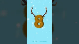 10 Second Reindeer 🦌 Numbers Countdown Timer