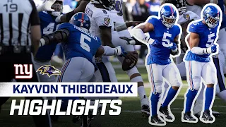 Kayvon Thibodeaux's TOP Plays vs. Ravens Week 6 | New York Giants