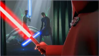 Anakin Skywalker & Obi-Wan Kenobi vs Dooku [4K HDR] - Star Wars: The Clone Wars