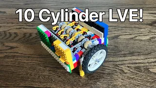 World's FIRST 10 Cylinder LEGO Vacuum Engine!