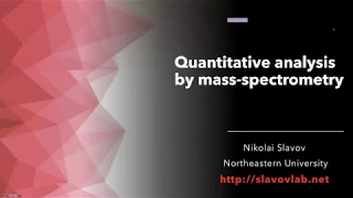 Mass spectrometry analysis for relative and absolute quantification of proteins