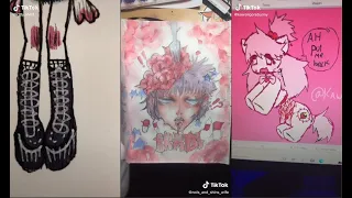 💜🍀ALT TIKTOK DRAWING | ALTERNATIVE ART TIK TOK COMPILATION 🍄⛓| goth emo grunge aesthetics #2