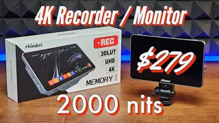 Shimbol Memory I 4K Recording Monitor: The Best Budget Monitor/Recorder for Filmmakers