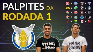 PALPITES DA 1ª RODADA DO BRASILEIRÃO 2024