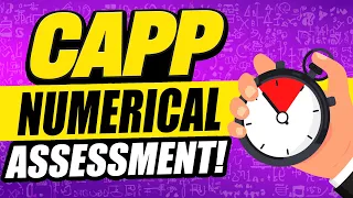 CAPPFINITY ASSESSMENT TEST PRACTICE QUESTIONS: NUMERICAL REASONING (Pass a CAPP Test with 100%)