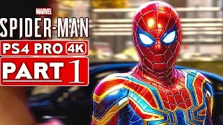 SPIDER MAN PS4 Gameplay Walkthrough Part 1 [4K HD PS4 PRO] - No Commentary (SPIDERMAN PS4)