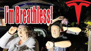 "Tesla Took My Breath Away!" - Tesla Model X Plaid Made Her Breathless! - Tesla Test Drive -