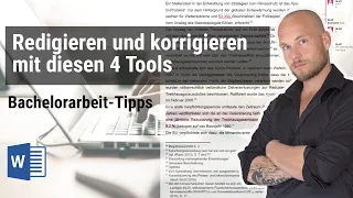 Bachelorarbeit redigieren, korrigieren, lektorieren: Meine 4 Lieblings-Tools