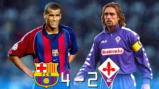 Barcelona 4 - 2 Fiorentina (Rivaldo x Batistuta) ● UCL 2000 | Extended Highlights & Goals