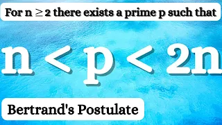 You should know this number theory result -- Bertrand's Postulate