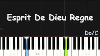 Esprit De Dieu Règne | EASY PIANO TUTORIAL BY Extreme Midi