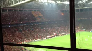 Galatasaray fans after they scored!