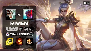 Riven vs Yone Top - KR Challenger - Patch 13.5 Season 13