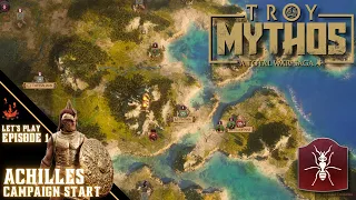 Achilles Campaign Start | Let's Play A Total War Saga: TROY - MYTHOS | #1 Radious Mod Campaign