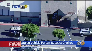 Stolen Pursuit Suspect Crashes