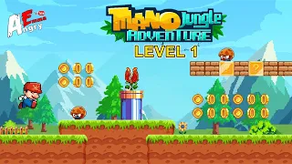 Mano Jungle Adventure - Level 1 / Gameplay Walkthrough (Android, iOS)