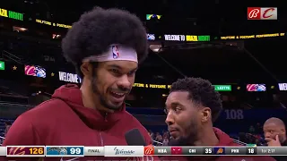 Jarrett Allen & Donovan Mitchell PostGame Interview | Cleveland Cavaliers vs Orlando Magic