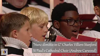 "Nunc dimittis in G" Charles Villiers Stanford | St Paul's Cathedral Choir (Andrew Carwood)
